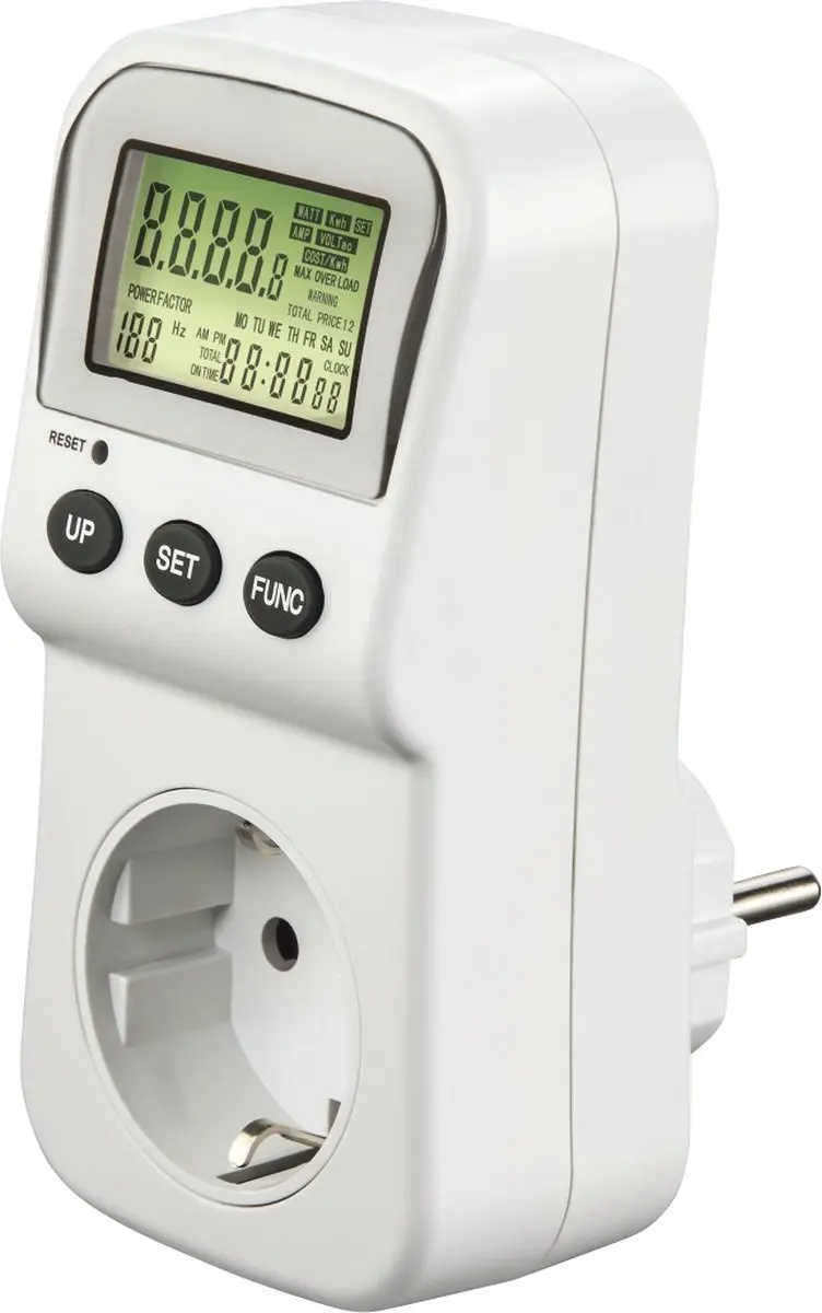 Hama Energiekostenmeter Met Lcd-display Digitale Elektriciteitsmeter Voor Het St