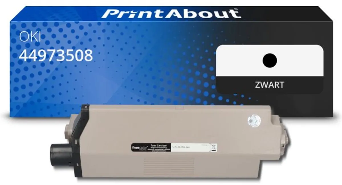 PrintAbout OKI 44973508 Toner Zwart - 7.700 pagina's