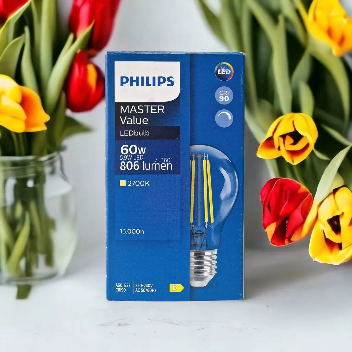 Philips LED MASTER Value E27 5,9W - 2700K Warm Wit