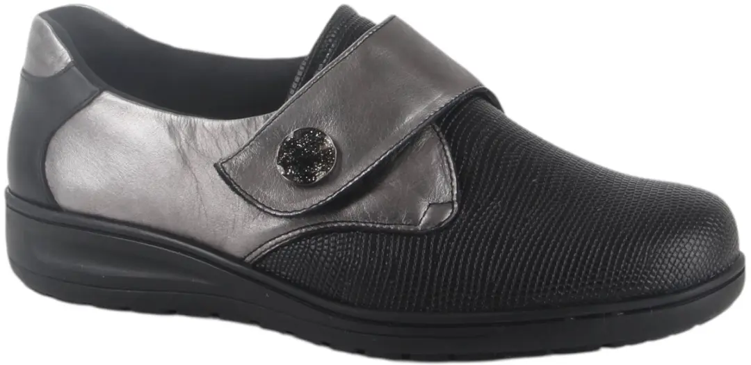 Solidus 29506-30580-K dames klittenbandschoenen maat 39 (6) metallic