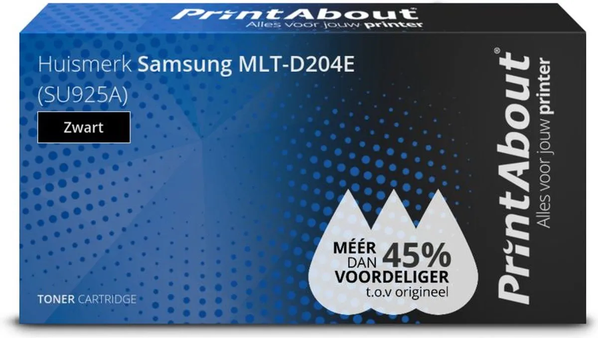 PrintAbout MLT-D204E-PA Toner Zwart - 12.000 pagina's
