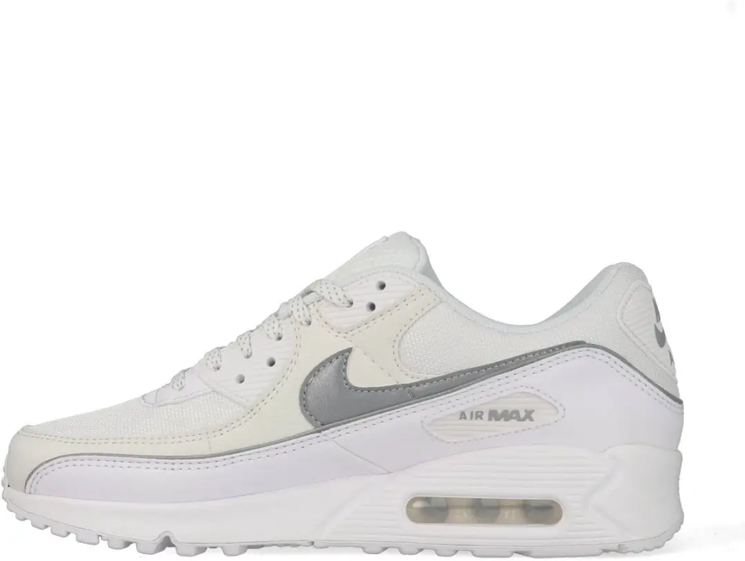 Nike Air Max 90 Premium White Silver Wit / Zilver