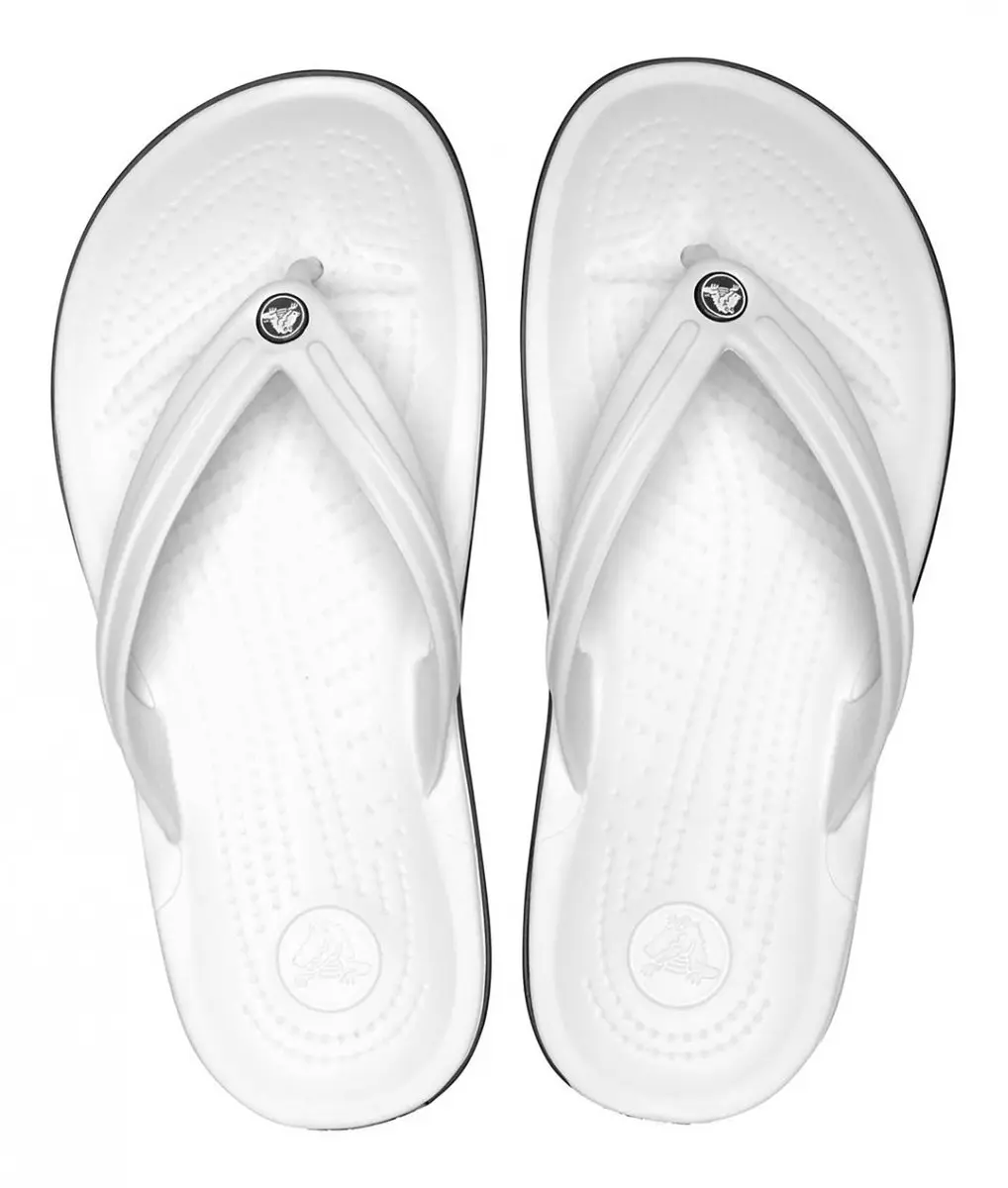 Crocs Teenslipper 11033-100 - Maat 39 - Wit/Zwart