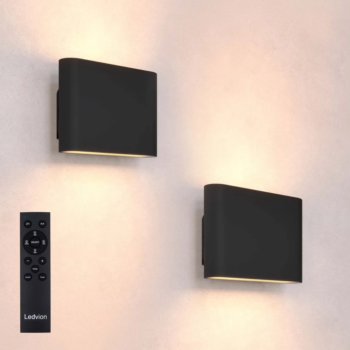 Ledvion USB Oplaadbare Wandlamp 2x