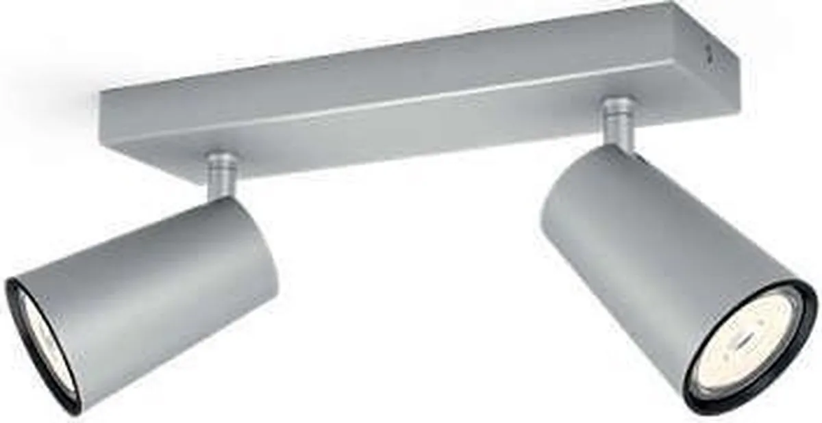 Philips Paisley Opbouwspot 2-lichts - Aluminium