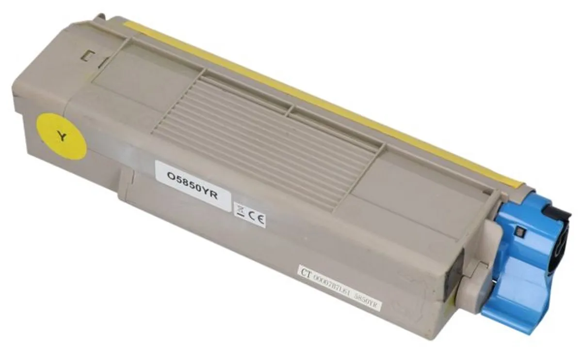 PrintAbout Huismerk OKI 43865721 Toner Geel - 7.000 pagina's