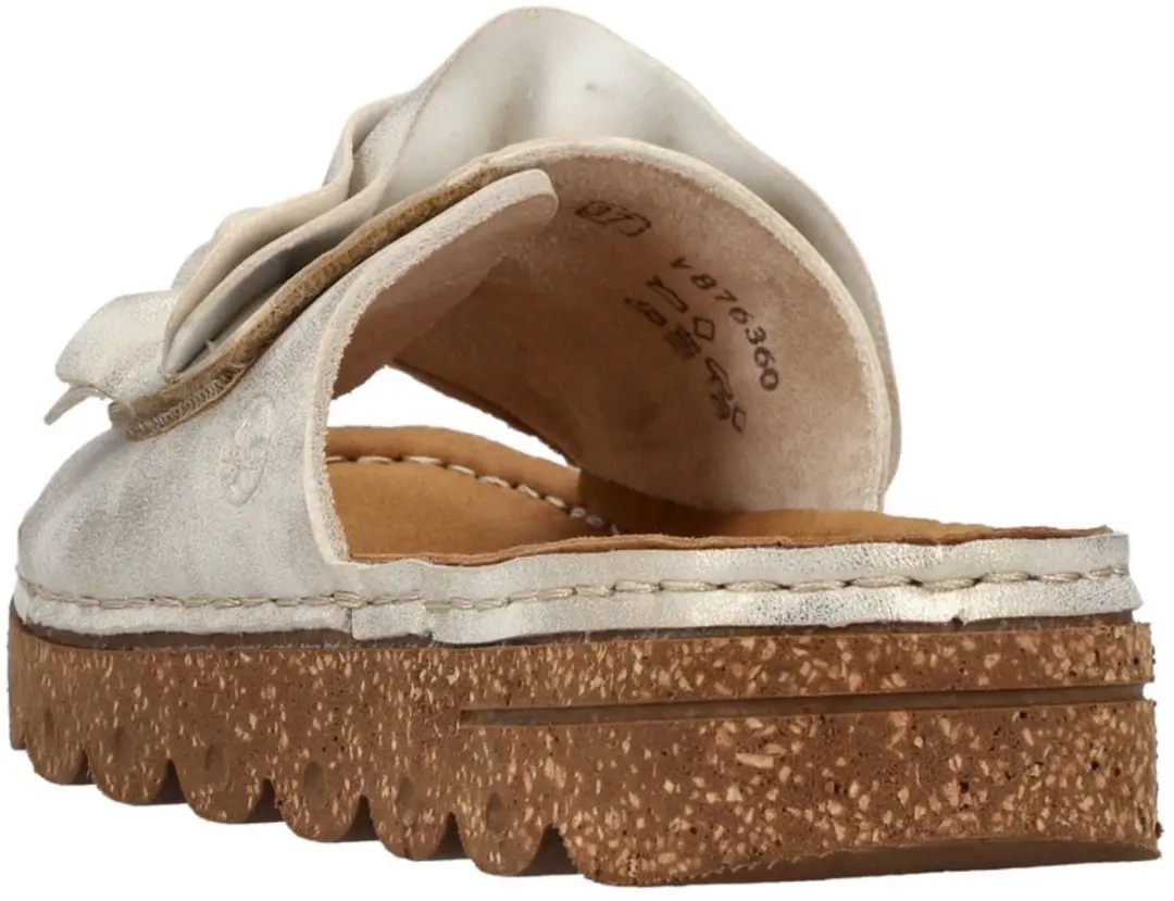 Rieker Slides V8763-60 - Slippers - Maat 36 - Beige