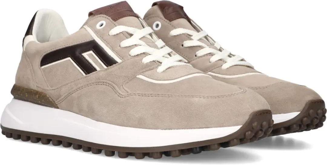 Floris van Bommel Sfm-10223 Noppi Sneakers - Leer - Heren - Beige - Maat 45⅓ - afbeelding 4 van 6
