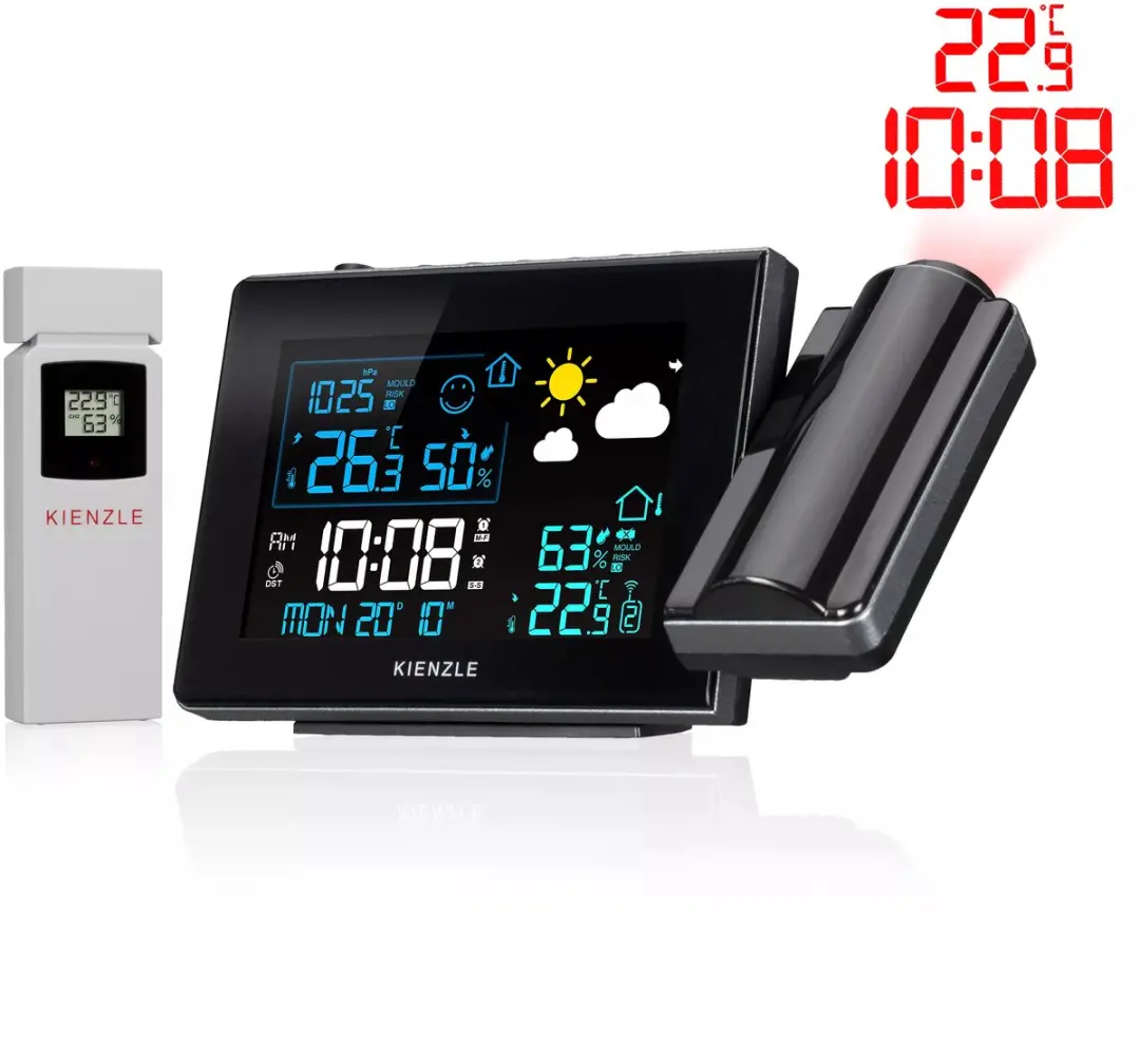 Bresser Kienzle Weerstation Wandprojectie Thermo-Hygrometer