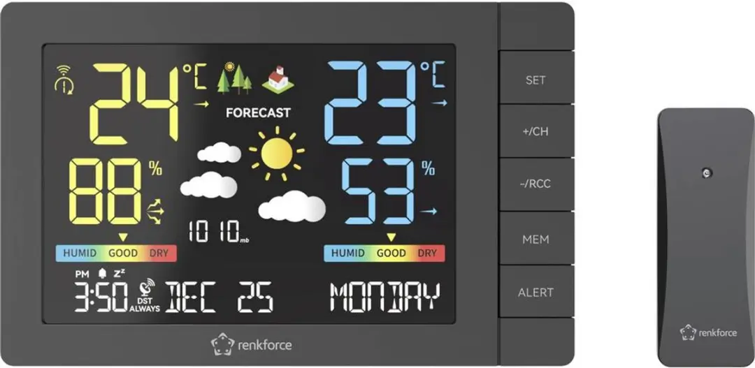 Renkforce RF-4883632 Digitaal Weerstation