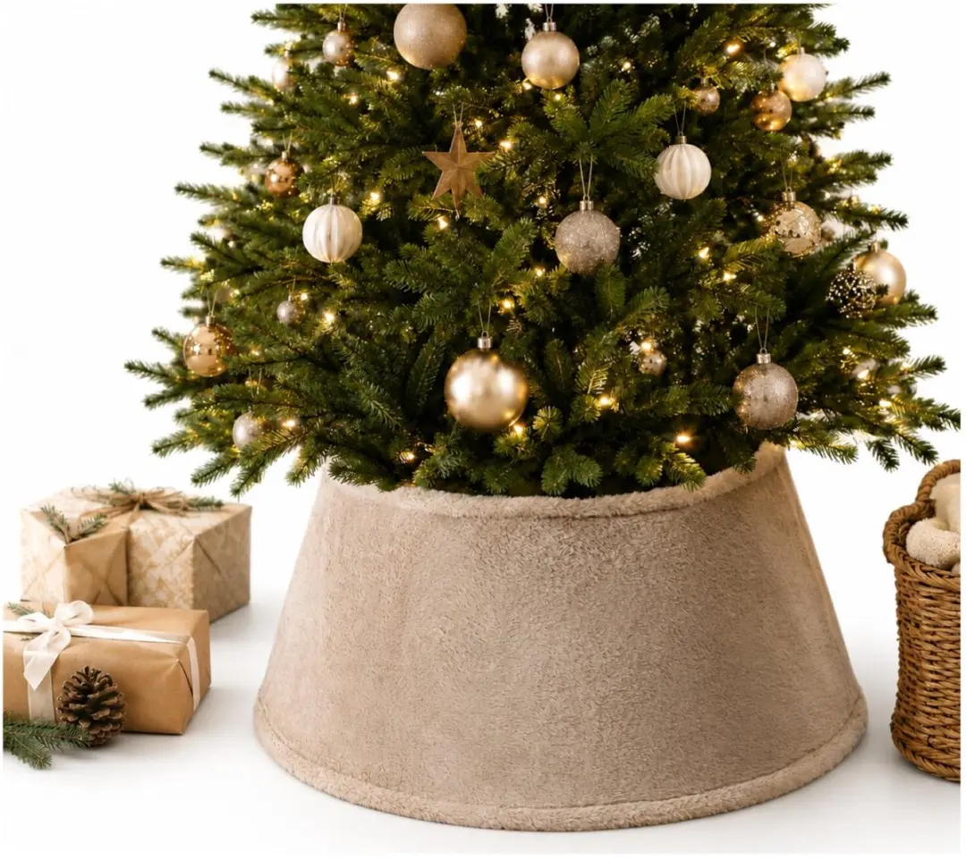 Decoris Kerstboomrok lichtbruin