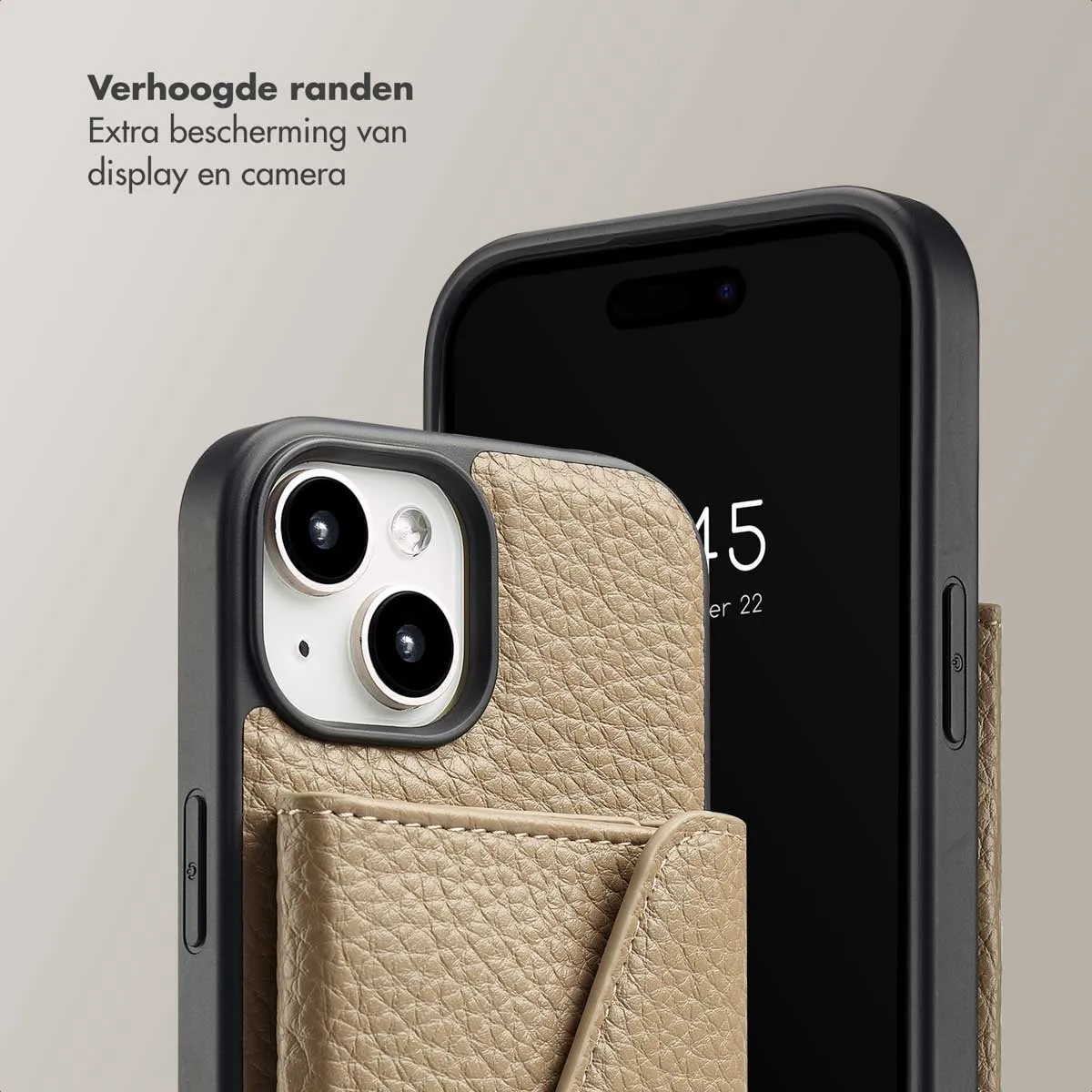 Selencia Koordhoes iPhone 15 - Taupe