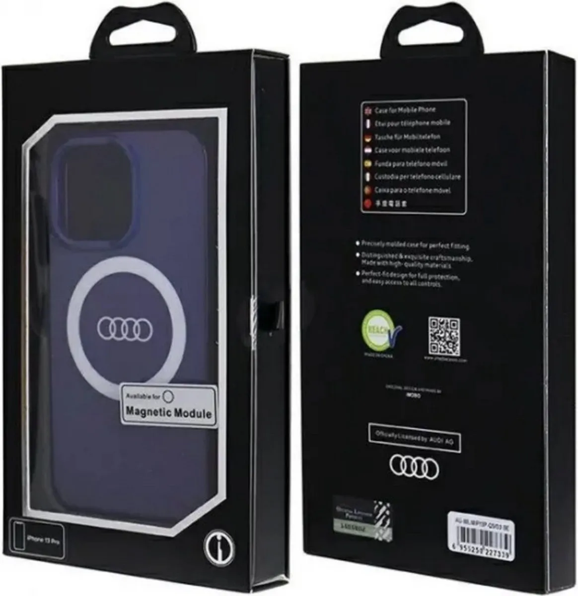 Audi IML Big Logo Back Case - iPhone 13 Pro - Blauw