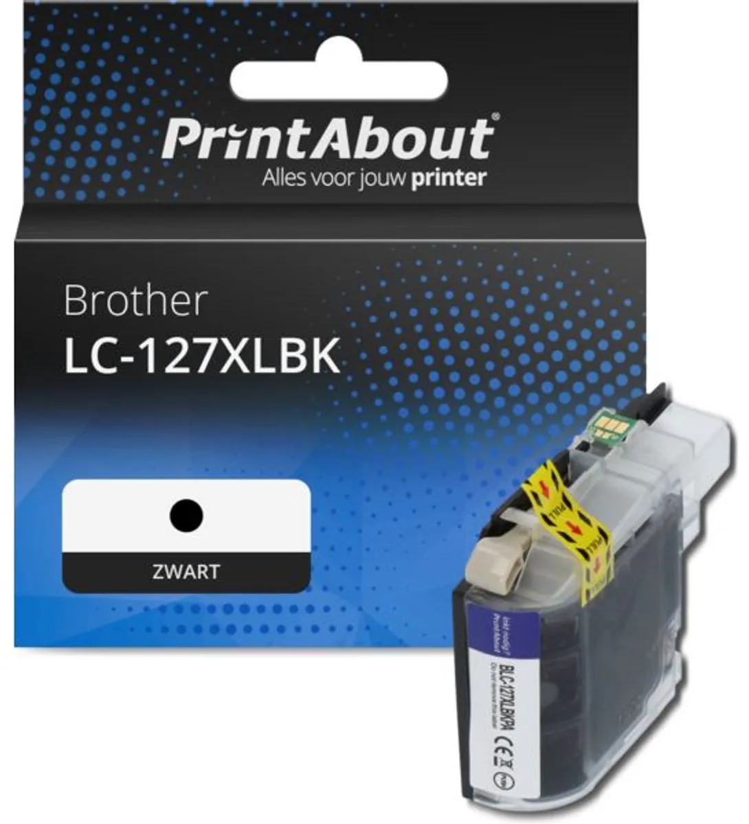 PrintAbout LC-127XLBK Inktcartridge Zwart - 1500 pagina's