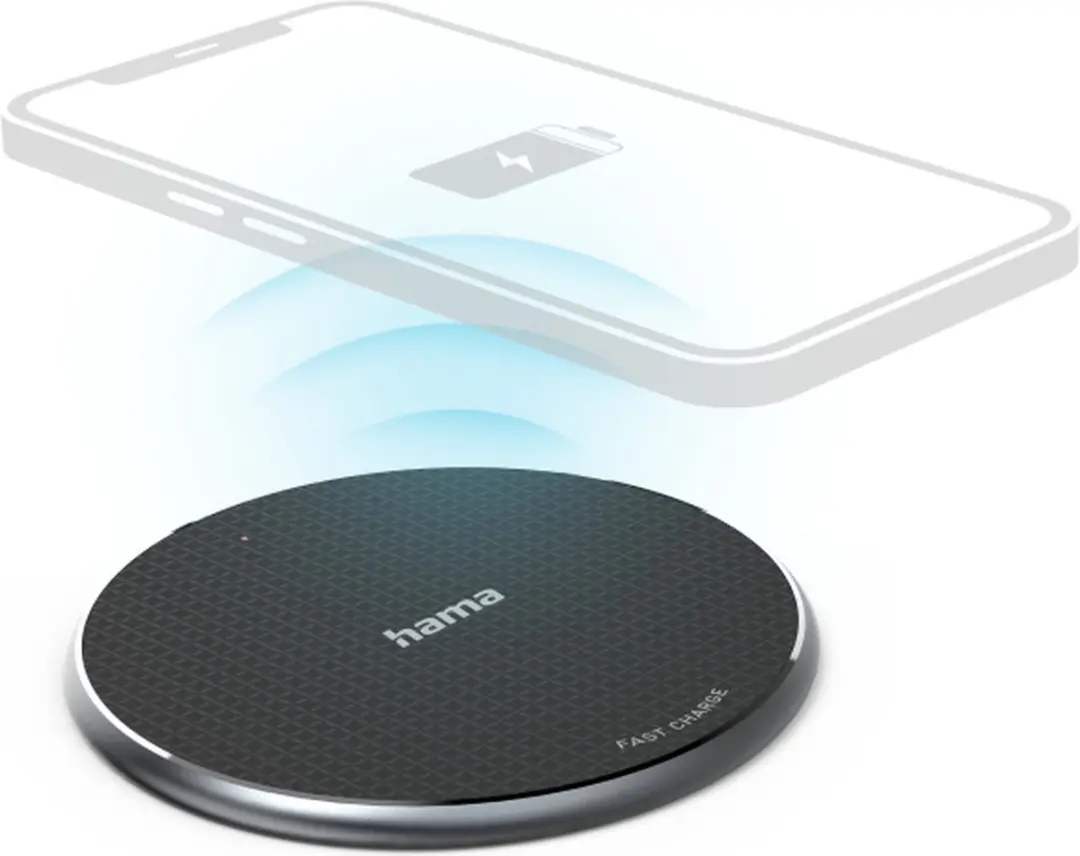 Hama QI-FC10 Smartphone Zwart USB Draadloos opladen Snel opladen Binnen