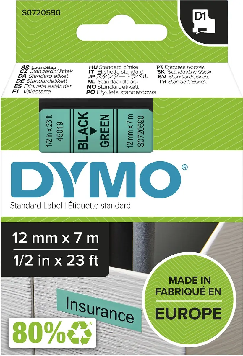 DYMO D1 S0720590 Zelfklevende Etiketten