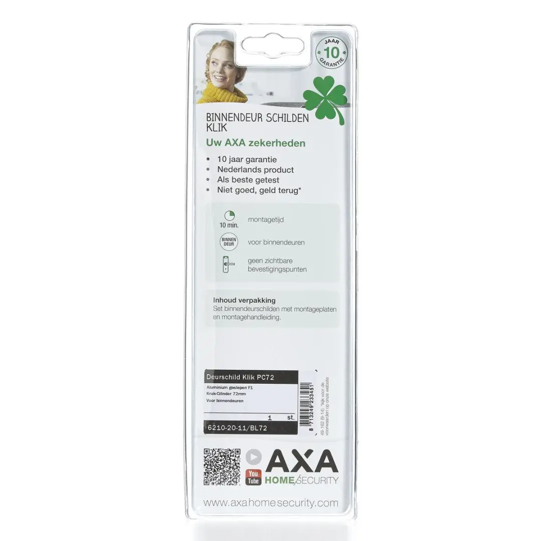 AXA 6210 Binnendeurschild Curve Klik PC72 - 2 Stuks - afbeelding 4 van 6