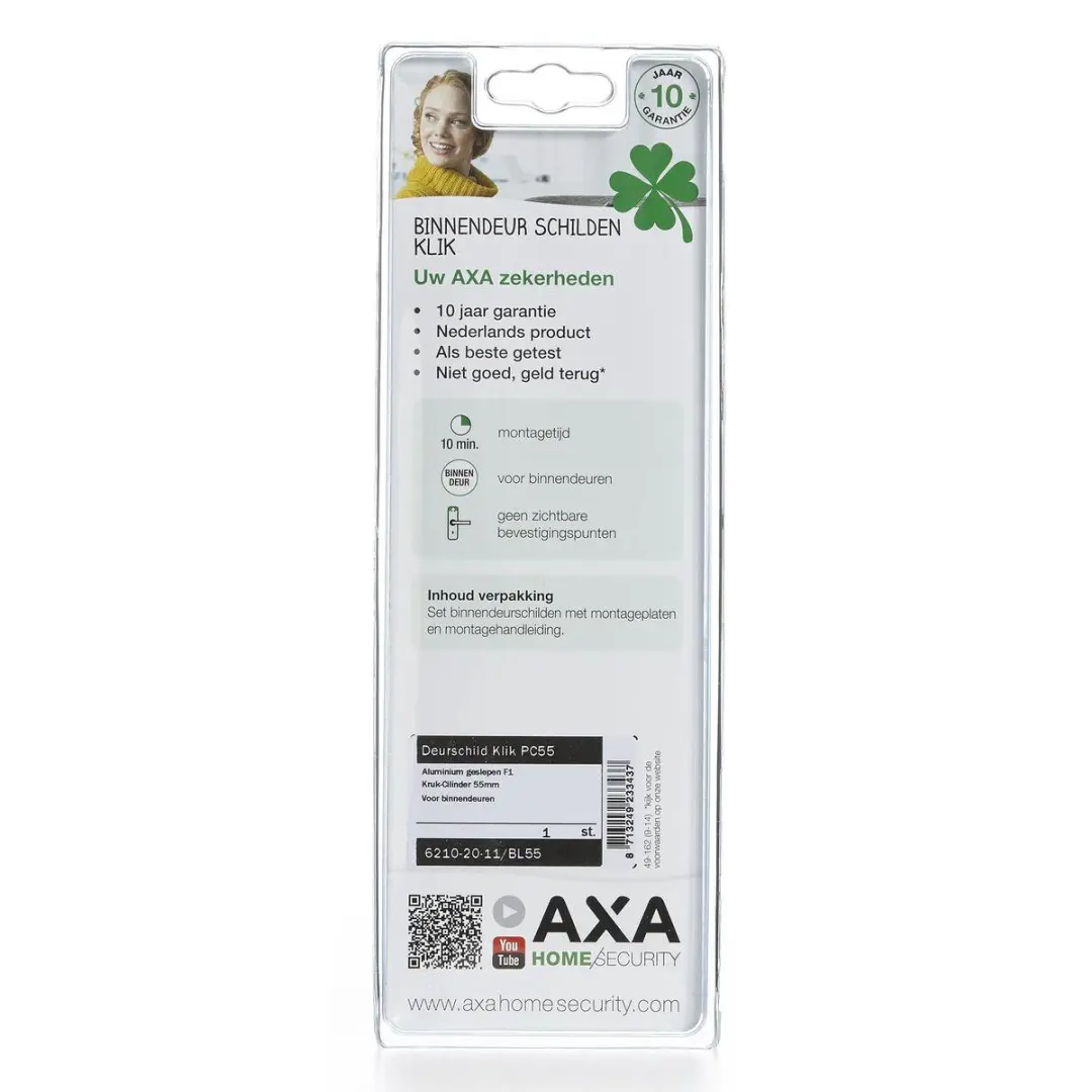 AXA 6210 Binnendeurschild Curve Klik 55mm - 1 Stuk - afbeelding 5 van 6
