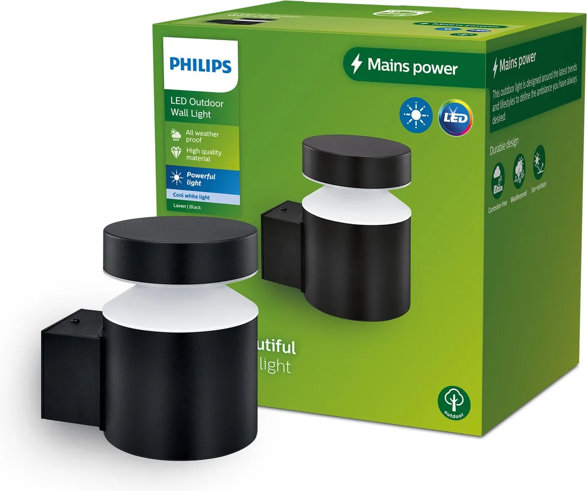 Philips LED Laven Wandlamp 10cm