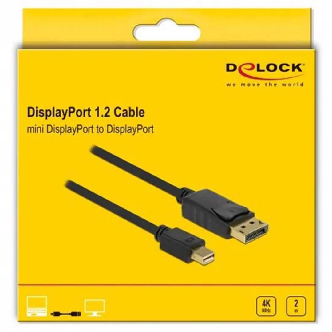 Delock DisplayPort Mini naar DisplayPort - 1.8m - afbeelding 4 van 6