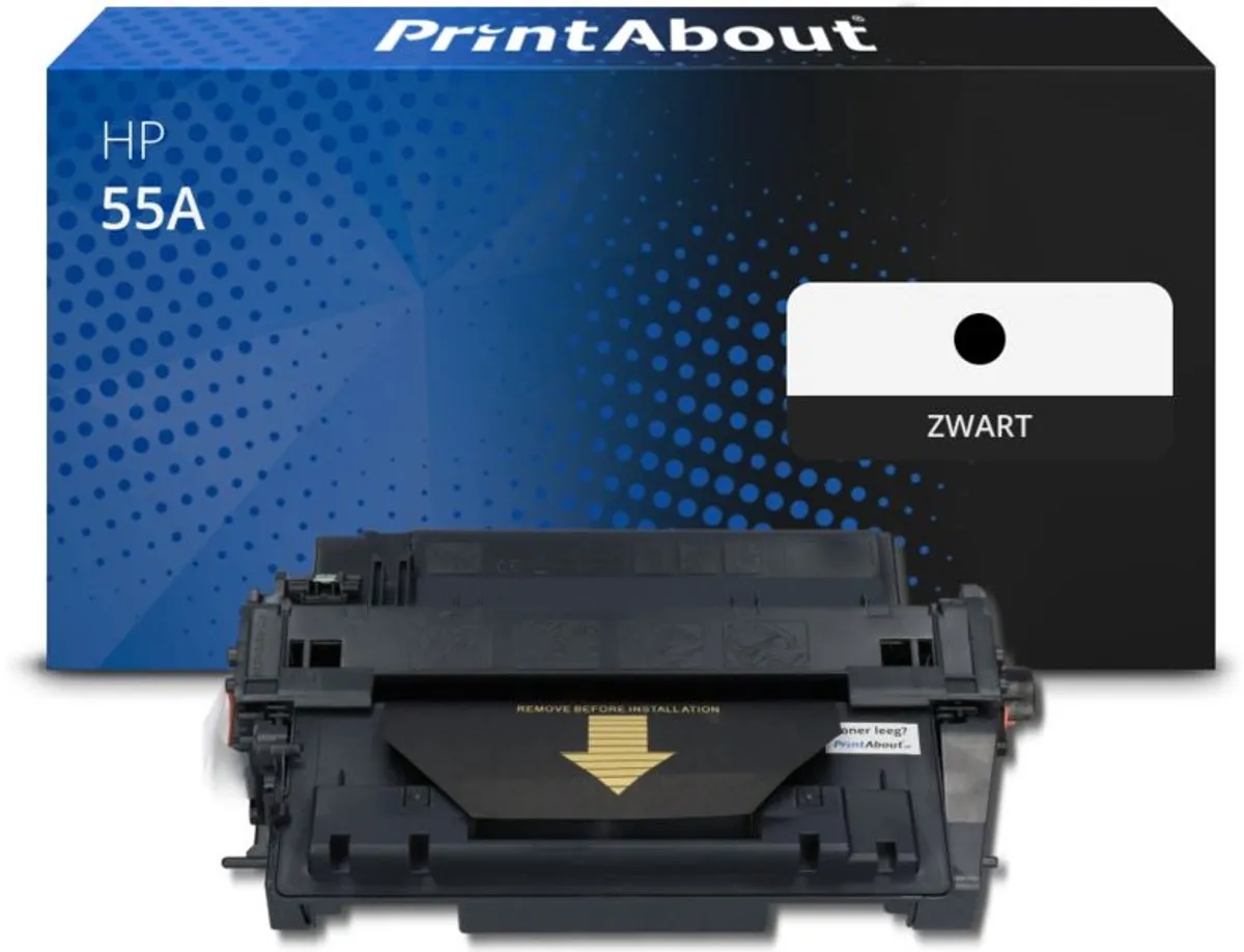 PrintAbout HP 55A CE255A Toner Zwart - 28.000 Pagina's