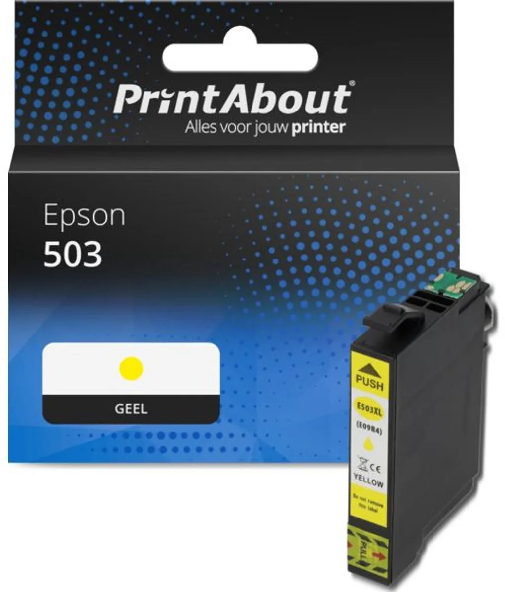 PrintAbout Inktcartridge C13T09Q44010 Geel - 500 pagina's - Epson