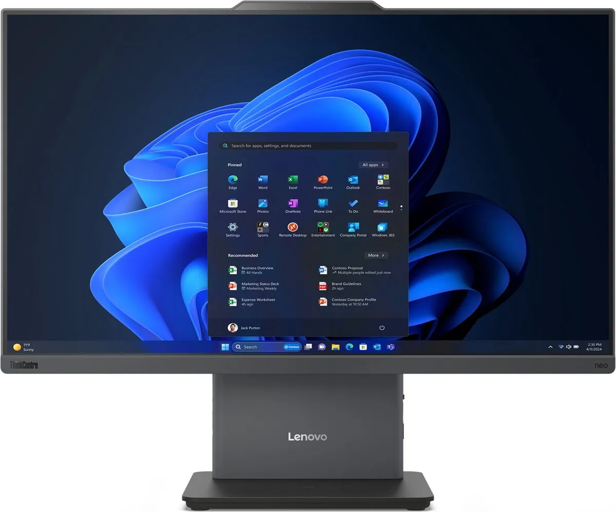 Lenovo ThinkCentre Neo 50a 24 Gen 5 i5-13420H Alles-in-één PC - 23.8" Touchscreen - 8GB RAM - 256GB SSD - Grijs