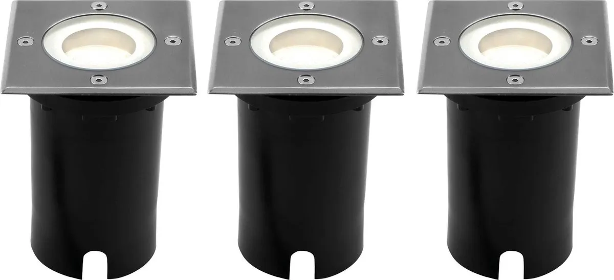 LEDVION 3X LED Grondspot 5W 4000K GU10