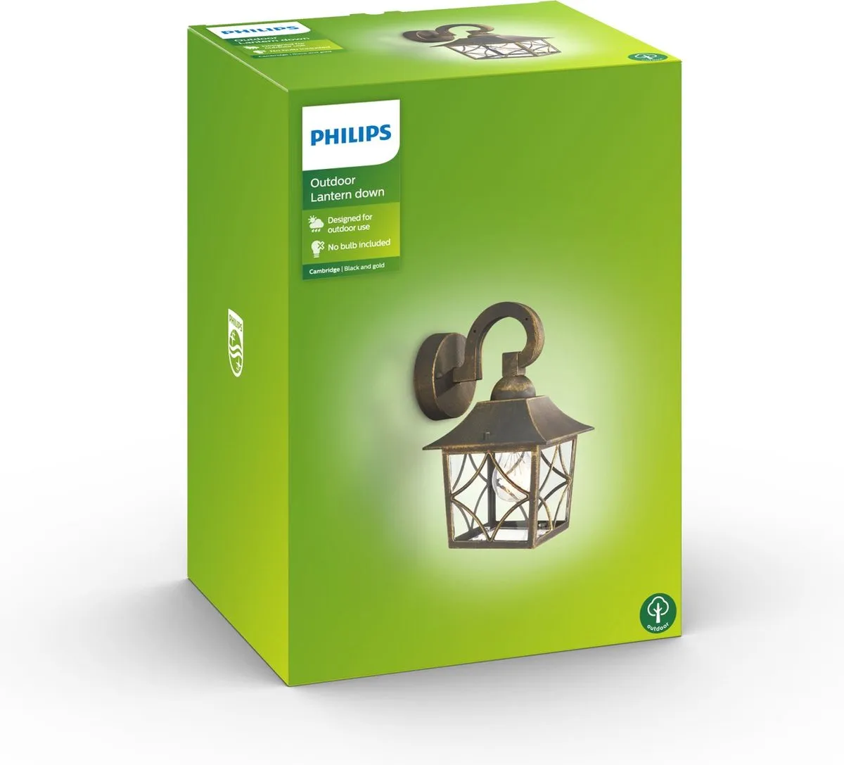 Philips Cambridge Buitenwandlamp - Zwart - 1 Lichtpunt
