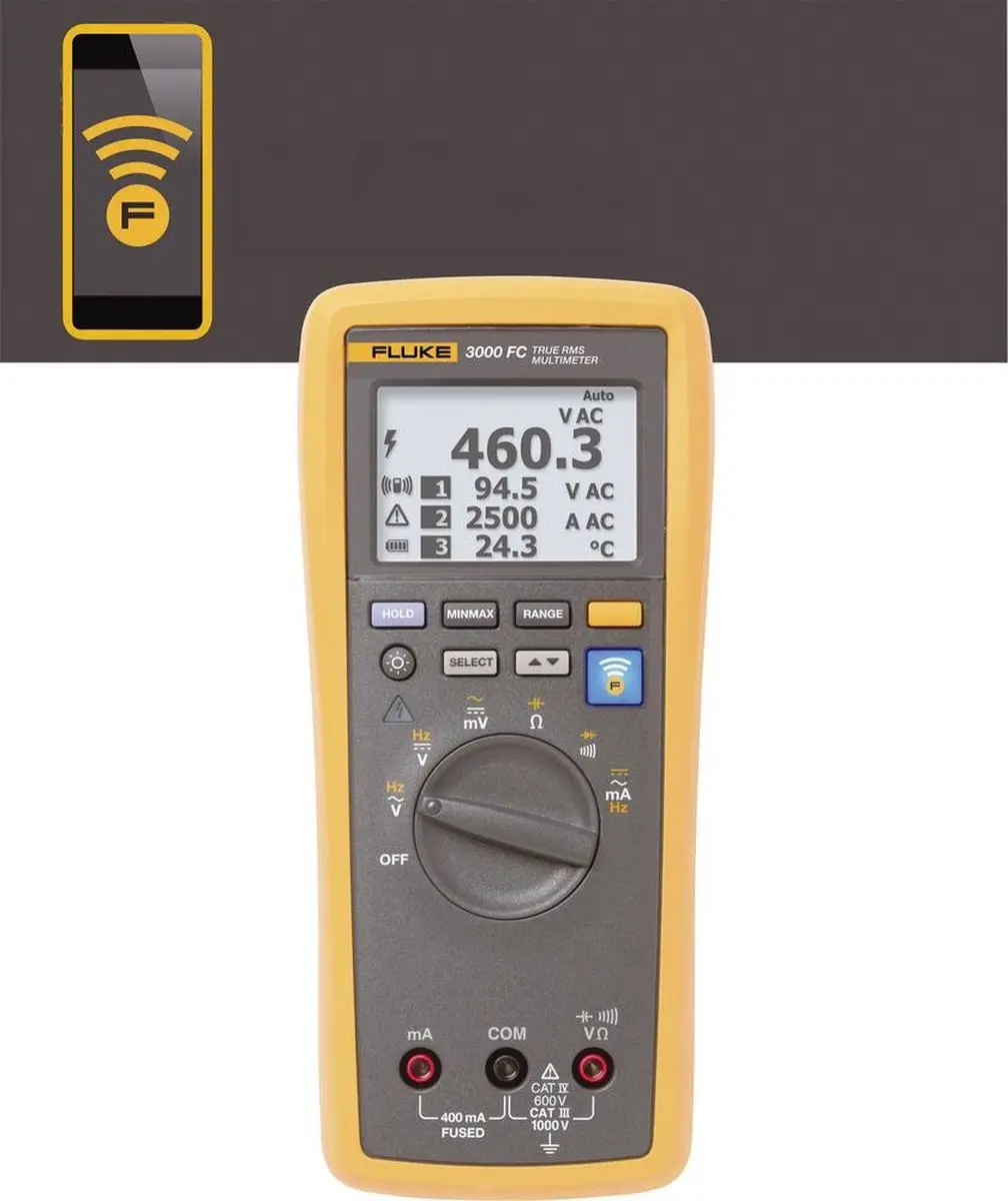 Fluke FLK-3000 FC Digitale Multimeter - Grafisch display
