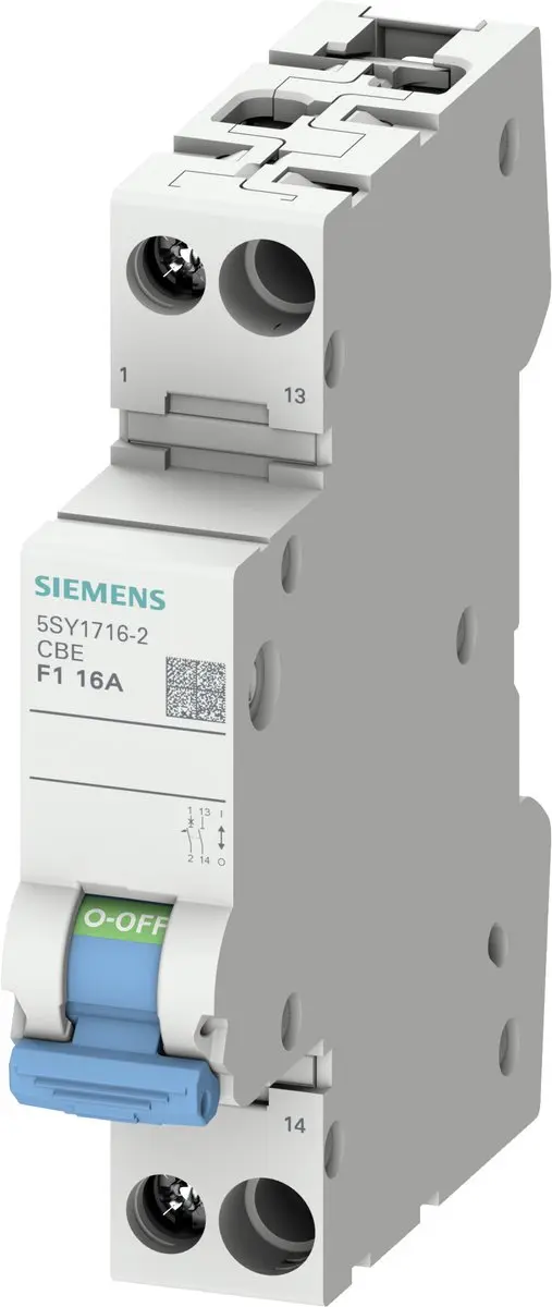 Siemens 5SY17042 Beveiligingsschakelaar Afsluitbaar 72V/DC 4A