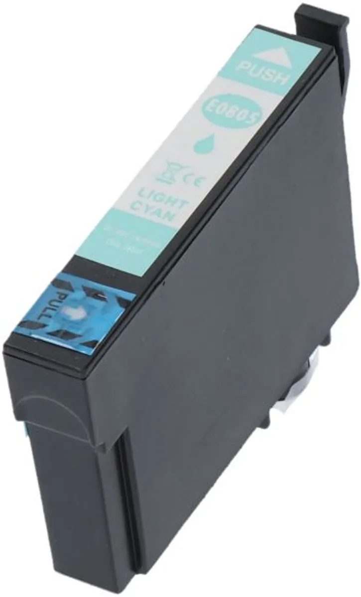 PrintAbout Epson T0805 Inktcartridge Licht-cyaan 13ml