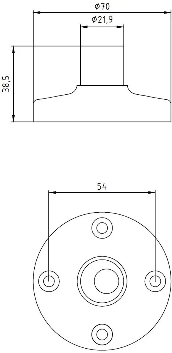 Siemens 8WD4308-0DB Montagevoet Signaalgever - Zwart