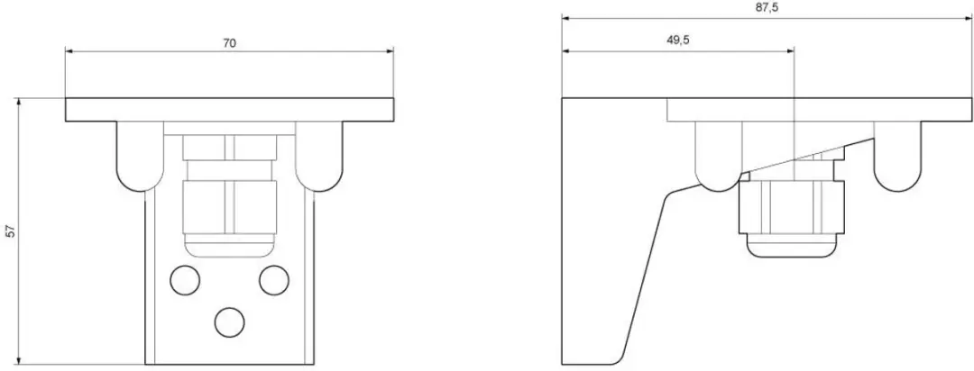 Siemens 8WD4408-0CC Bevestigingshaak Signaalgever - Zwart