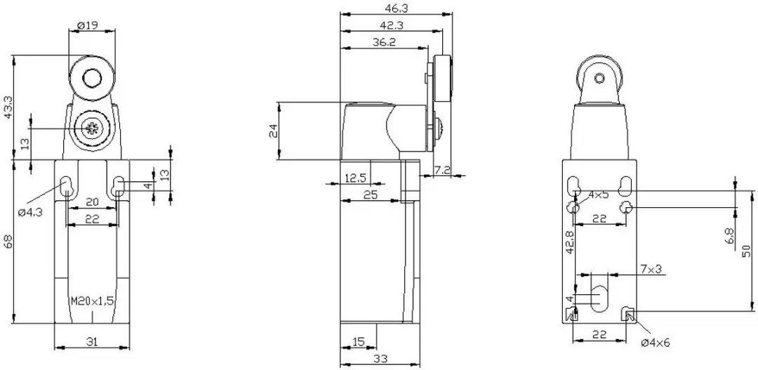 Siemens 3SE52320HK21 Eindschakelaar - afbeelding 2 van 2