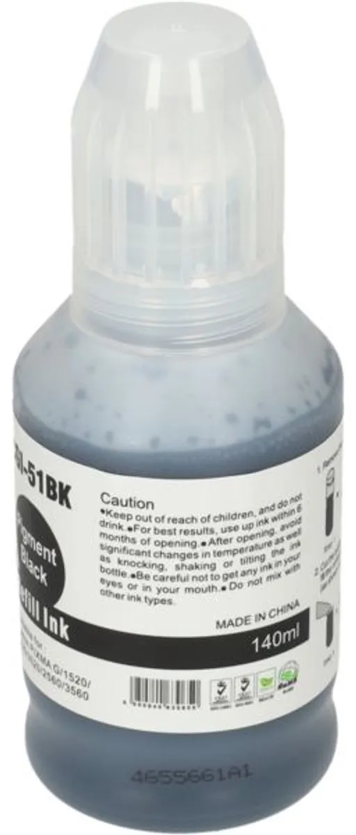 PrintAbout Canon GI-51PGBK Inktcartridge Zwart