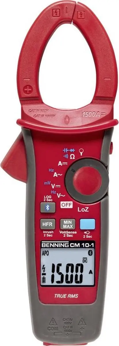 Benning CM 10-1 Stroomtang Datalogger CAT IV 600V