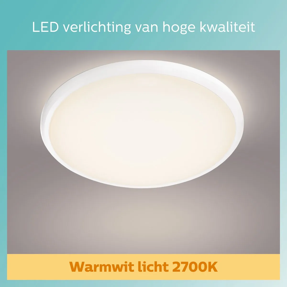 Philips LED Spray Badkamerplafonnière 17W - Ø34,7cm - Chroom