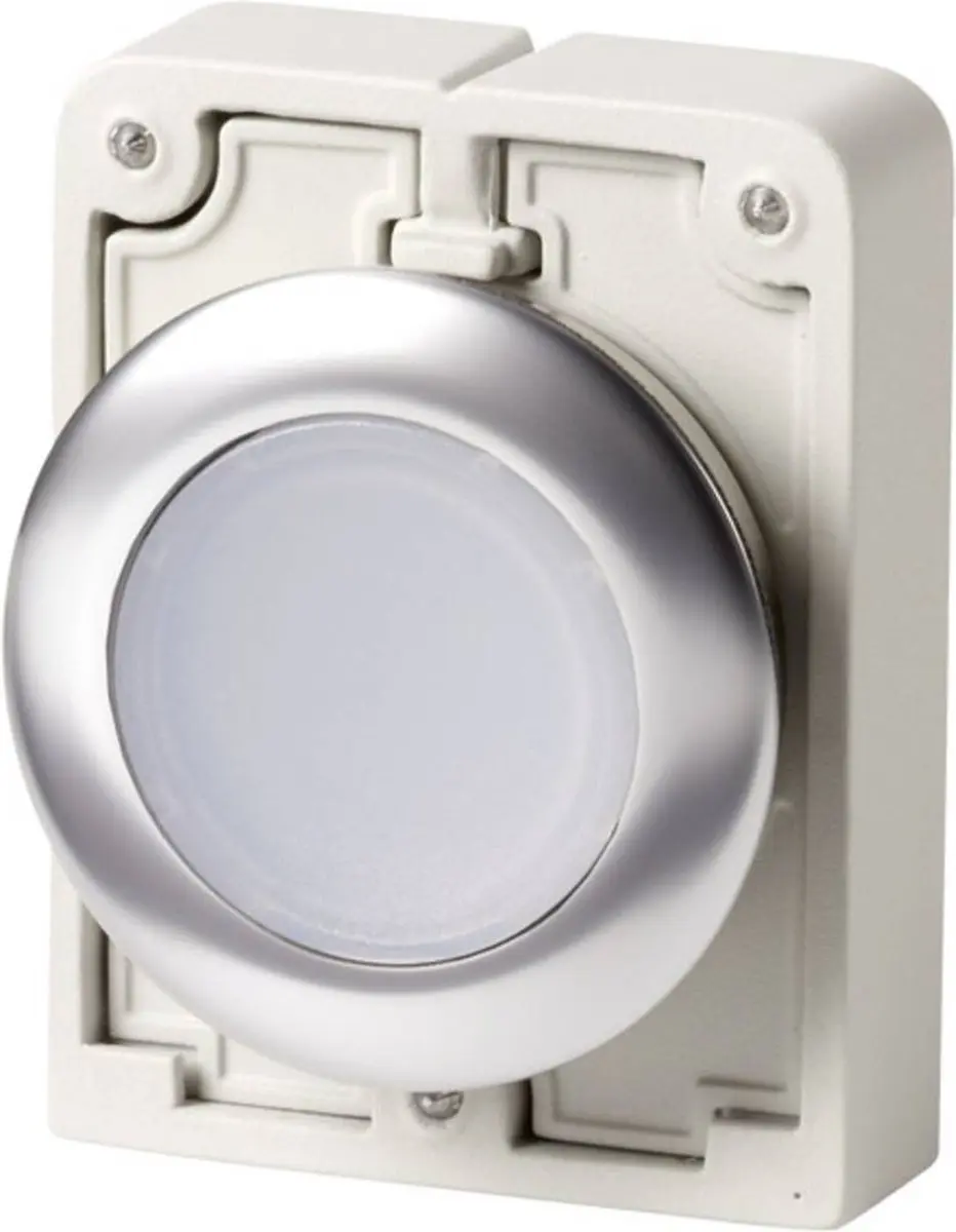 Eaton 182950 M30C-FDRL-W Drukschakelaar - Verchroomd Wit
