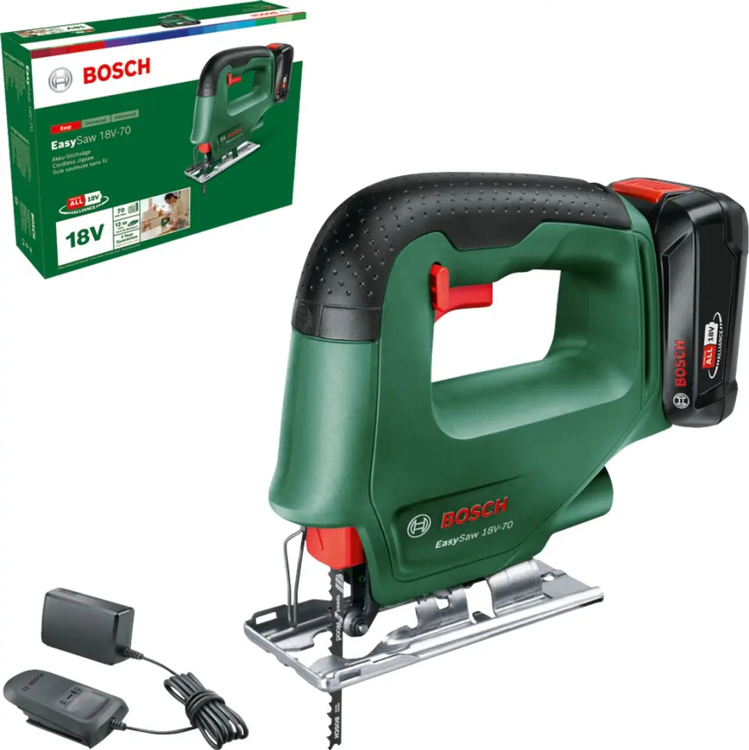 Bosch Professional EasySaw 18V-70 Set - Draadloze Figuurzaag - 2600 r/min - Groen - afbeelding 2 van 6