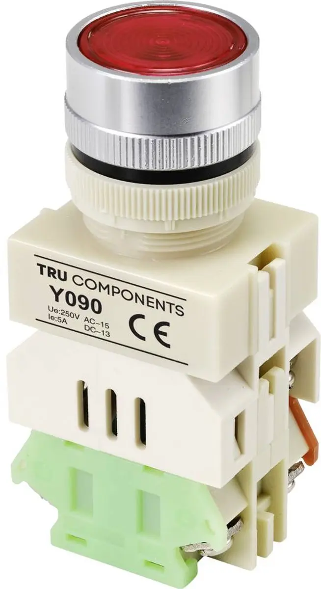 Tru Components TC-9219080 Druktoets 250V/AC 5A