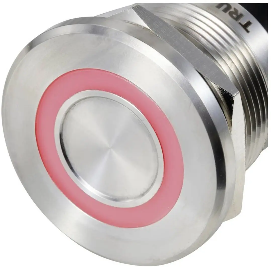 Tru Components TC-TS22A10YSSR12M12 Sensortoets - 24V 0.5A - Rood