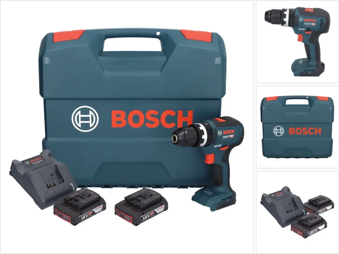 Bosch GSB 18V-55 Professionele accu klopboormachine 18 V 55 Nm borstelloos + 2x