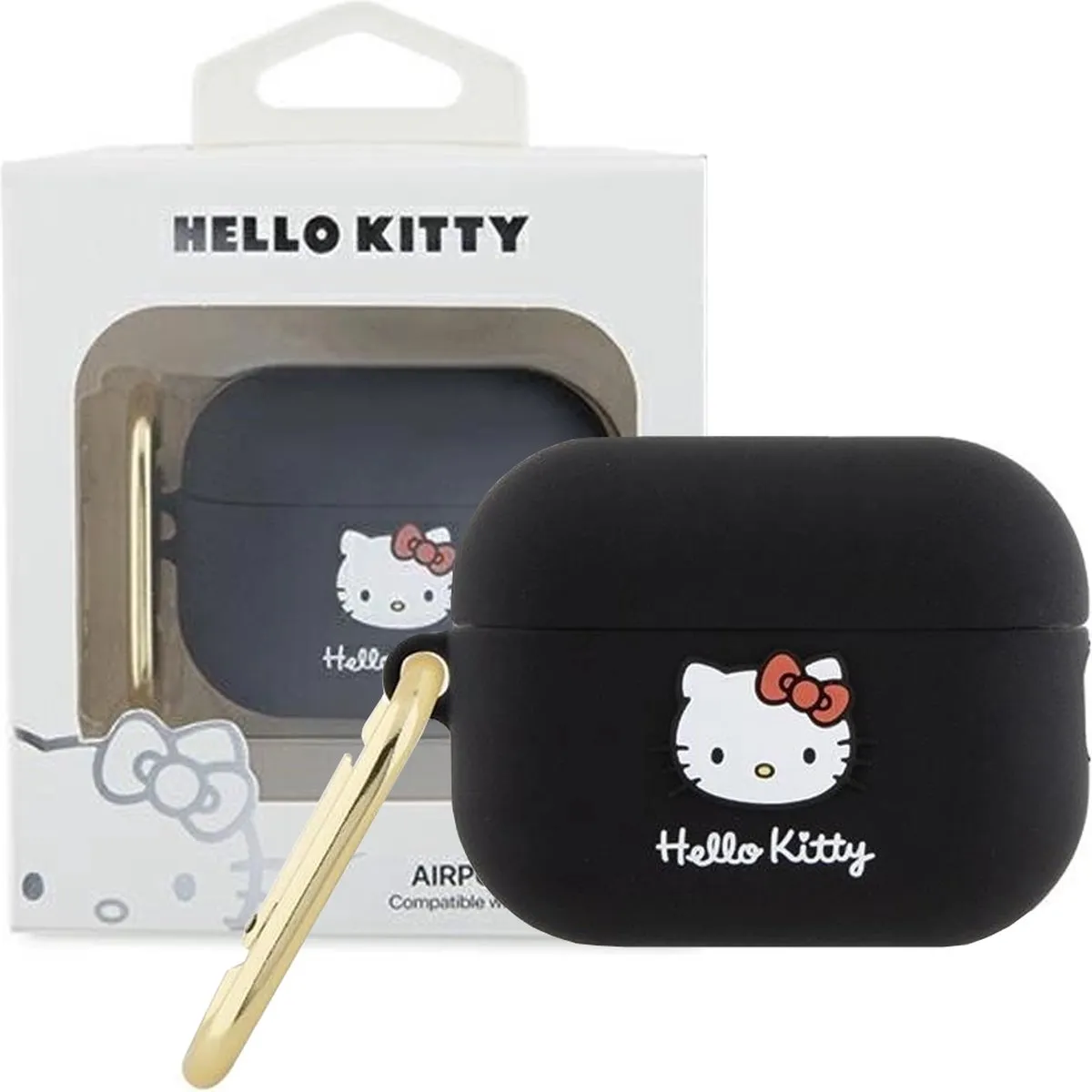 Hello Kitty Siliconen 3D Kitty-hoofdhoes AirPods Pro