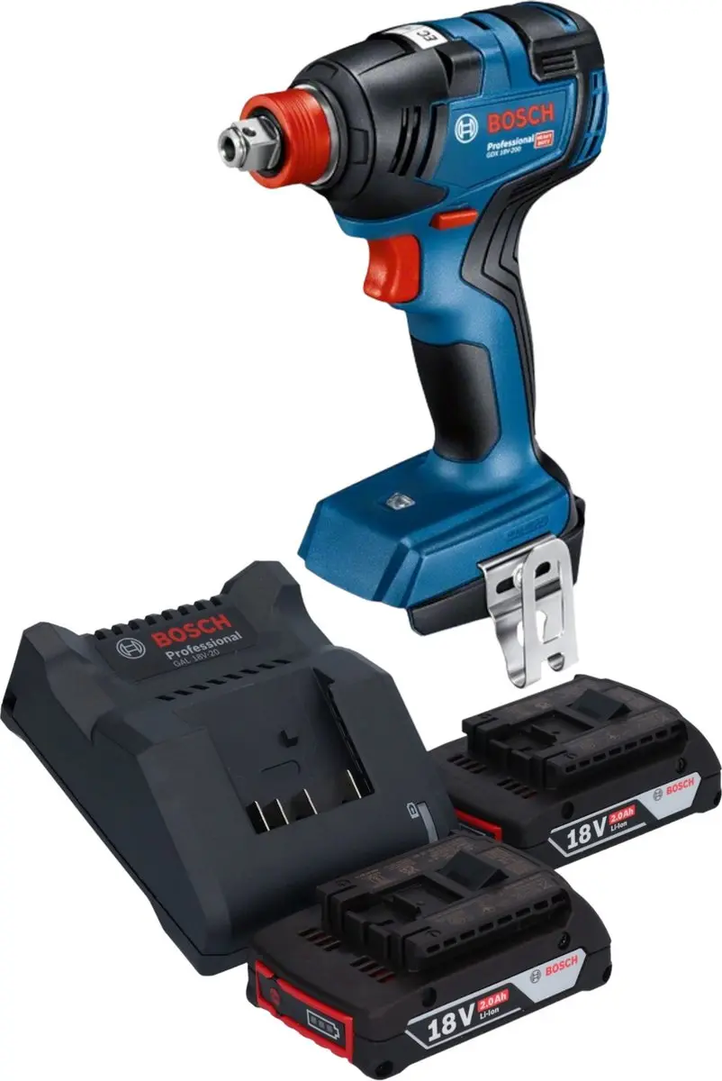 Bosch GDX 18V-200 Professionele accu-slagmoersleutel 18 V 200 Nm borstelloos + 2