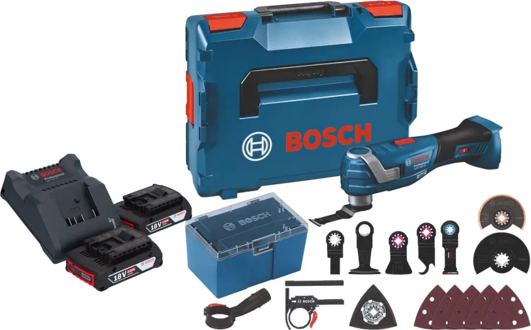 Bosch GOP 18V-34 Profi-snoerloze Multi-Cutter 18 V Starlock Plus + 2x accu 2.0 A