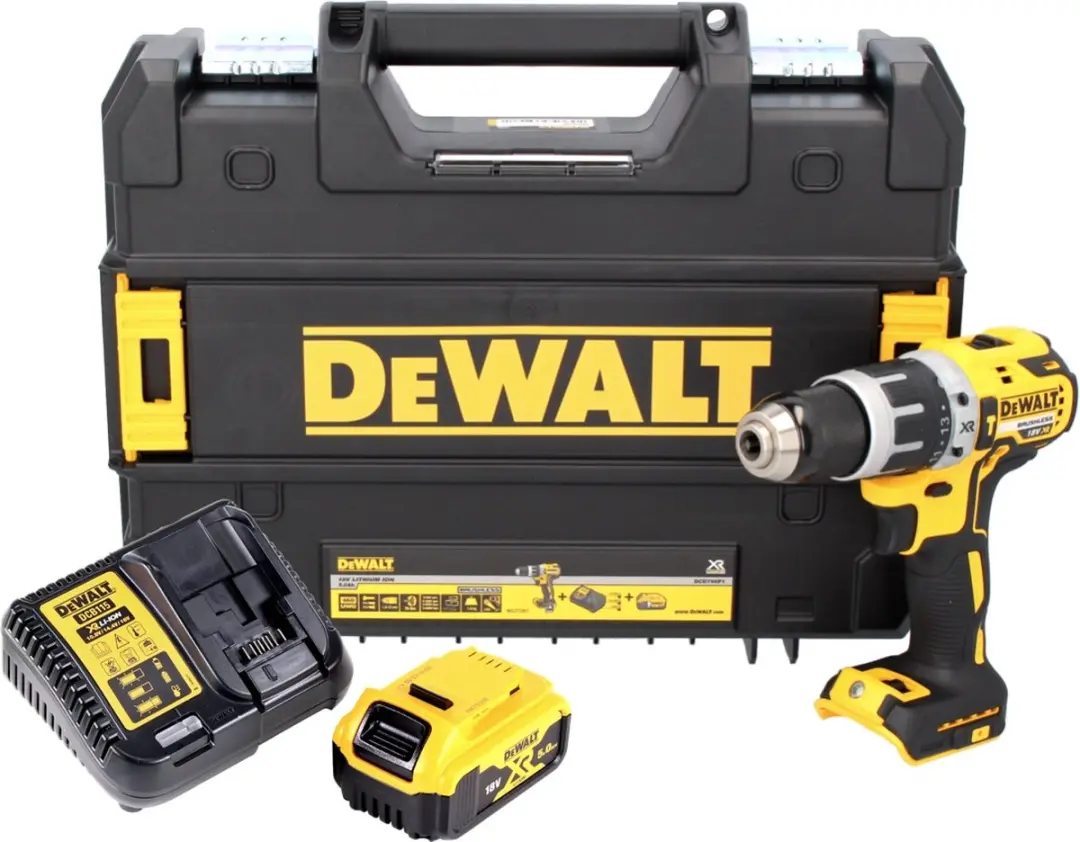 DeWalt DCD796P1 Klopboormachine 18V 70Nm Borstelloos - 2 Snelheden - 4 Accu's