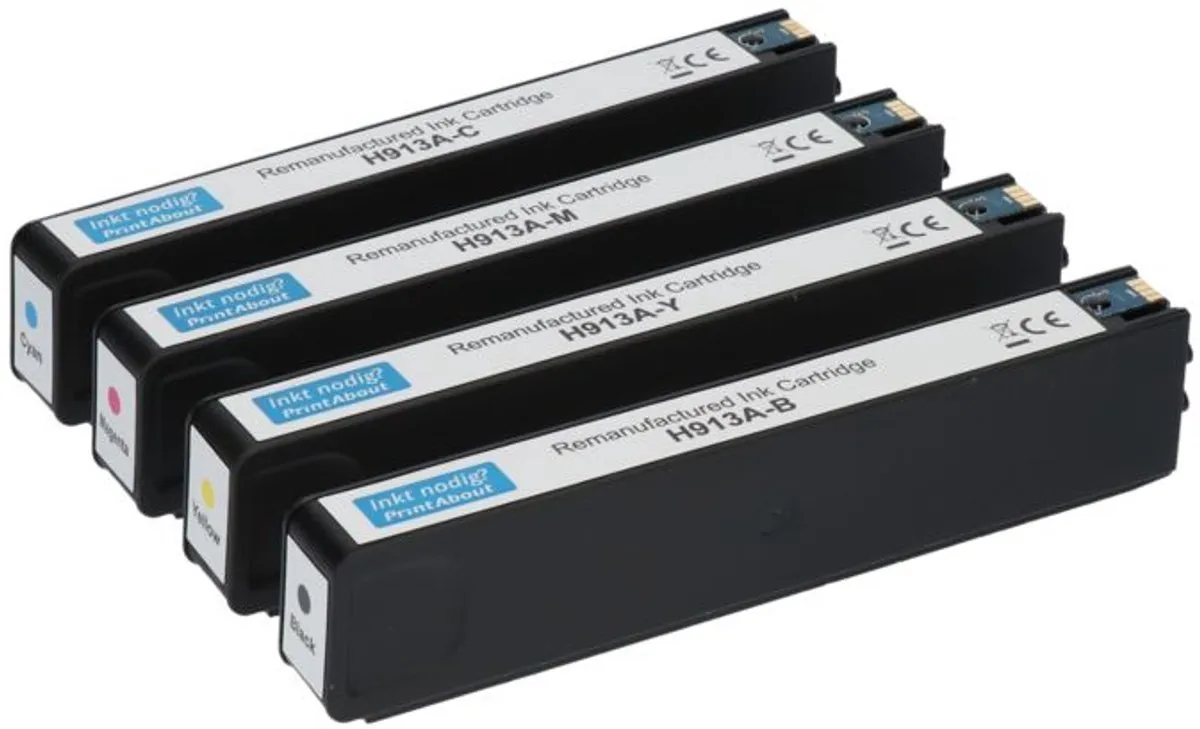 PrintAbout HP 913A L0R95AE Inktcartridge 4-kleuren - 20 Stuks