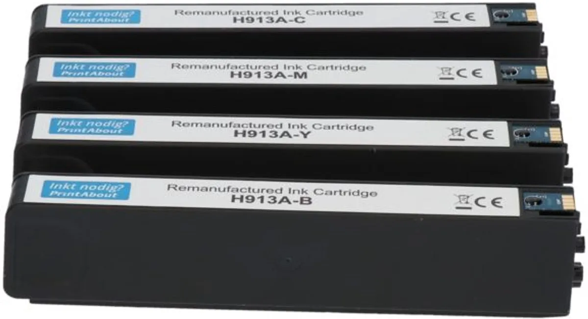 PrintAbout HP 913A L0R95AE Inktcartridge 4-kleuren - 20 Stuks