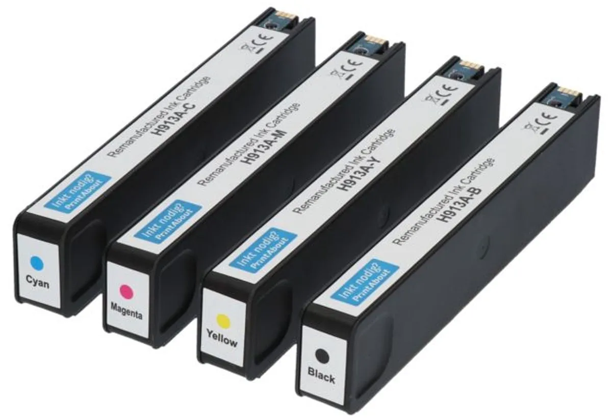 PrintAbout HP 913A L0R95AE Inktcartridge 4-kleuren - 20 Stuks